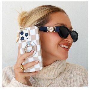 Velvet Caviar Checkered Phone Case
